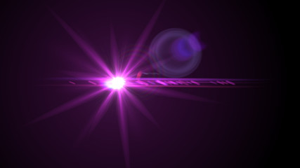 Bright Magenta Lens Flare