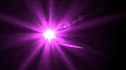 Bright Magenta Lens Flare