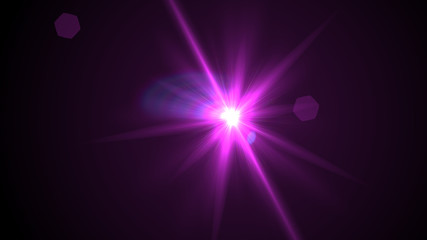 Bright Magenta Lens Flare
