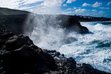 Clouds over the sea