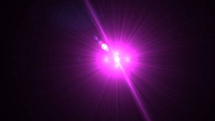 Bright Magenta Lens Flare