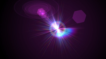 Bright Magenta Lens Flare