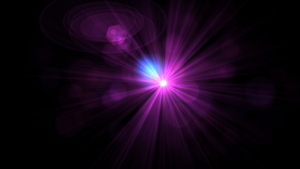 Bright Magenta Lens Flare