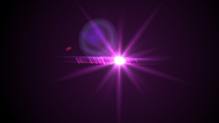 Bright Magenta Lens Flare