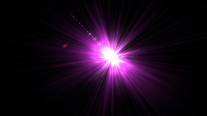 Bright Magenta Lens Flare