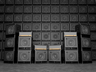 Fototapeta premium Guitar amps