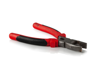 pliers on white background