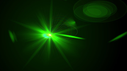 Bright Green Lens Flare