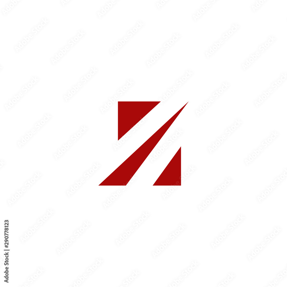 Wall mural z letter initial logo design vector template