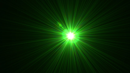 Bright Green Lens Flare