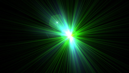 Bright Green Lens Flare