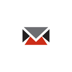 Mail letter logo icon design template