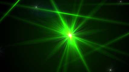Bright Green Lens Flare