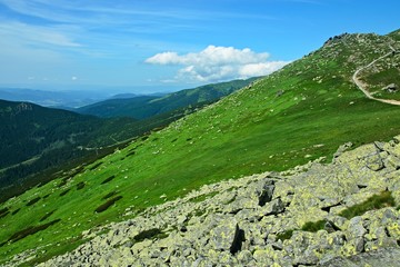 Slovakia-view of the Journey of the Heroes of SNP near Chopok peak in the Low Tatras