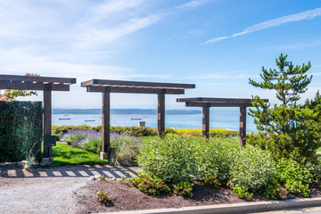 A perfect outdoor landscape with ocean view. Vancouver. Canada.