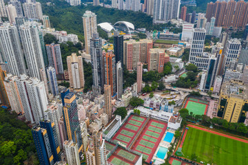  Top view of Hong Kong city