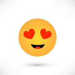 Love emoticon round