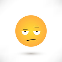 Indignant emoticon round