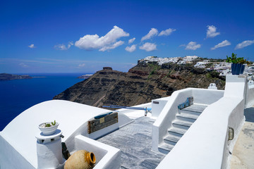 Fototapeta premium Santorini, Greece, Aegean Sea.