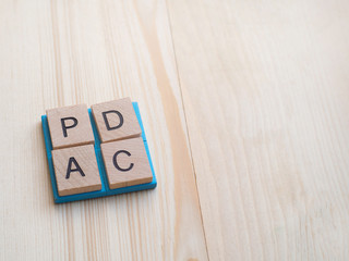 PDCA business process.Concept of plan,do,check,act.