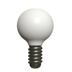 Lamp bulb. Business idea. 3d render illustration isolated on white background.