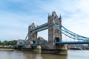 Tower Bridge in London on beautiful sunny day