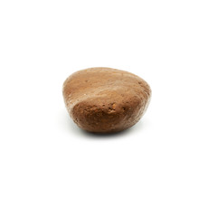 Close up rock ,Different kind of pebbles stone ,isolated on the white background.