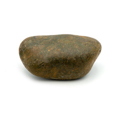 Close up rock ,Different kind of pebbles stone ,isolated on the white background.