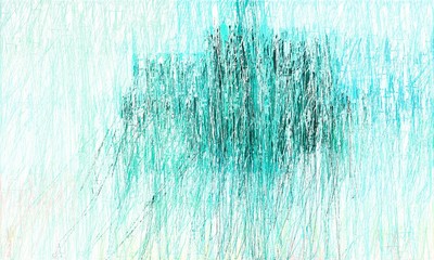 abstract drawing strokes background with copy space for text or image with light sea green, light cyan and aqua marine colors. can be used as wallpaper, background or graphic element