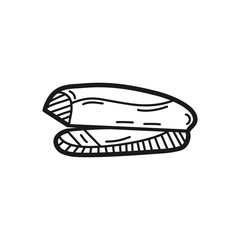 Hand drawn stapler isolated on a white. Vector illustration.