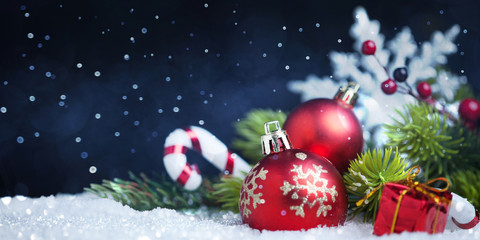 Christmas holidays background with copy space for your text