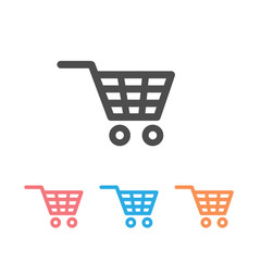 Shopping icon set vector. Shopping cart