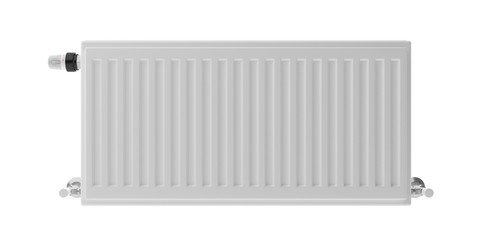 Radiator isolated cutout, white background. 3d illustration