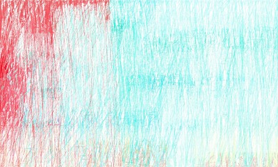 creative abstract drawing strokes background with white smoke, turquoise and pastel red colors. can be used as wallpaper, background or graphic element