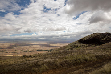 clouds over mountains