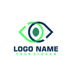 Elegant minimalist blue vector logo