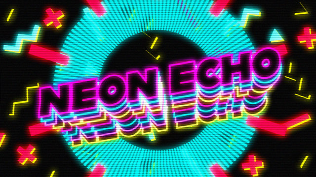 Neon Text Echo