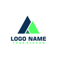 Elegant minimalist blue vector logo