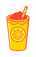orange juice in a glass