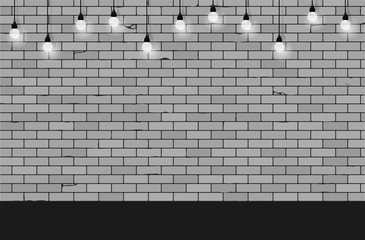 Mock up with Old brick wall background 