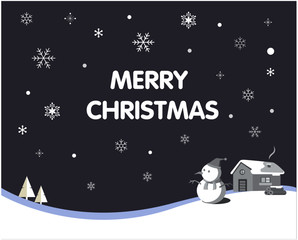 Fototapeta premium background winter snow - merry christmas vector