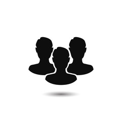 User icon vector. People symbol.