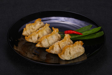 Japanese traditional cuisine Gyoza dumplings