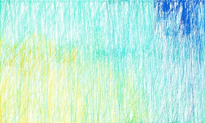 creative abstract drawing strokes background with medium turquoise, honeydew and green yellow colors. can be used as wallpaper, background or graphic element
