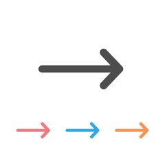 Arrow icon set. Vector