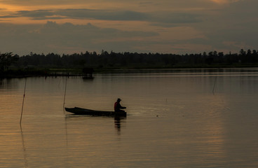 Fototapeta na wymiar Rural fishermen