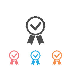 Award, medal, winner, victory flat vector icon