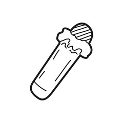 Hand drawn Flip Flops isolated on a white. Vector illustration.