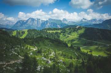Obraz premium verde vallata in dolomiti 