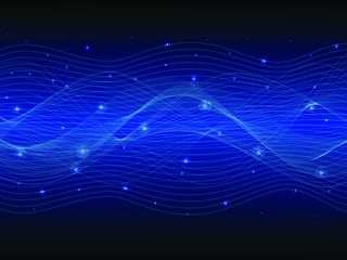 EPS 10 vector. Futuristic colorful background. Backdrop with lines and waves.